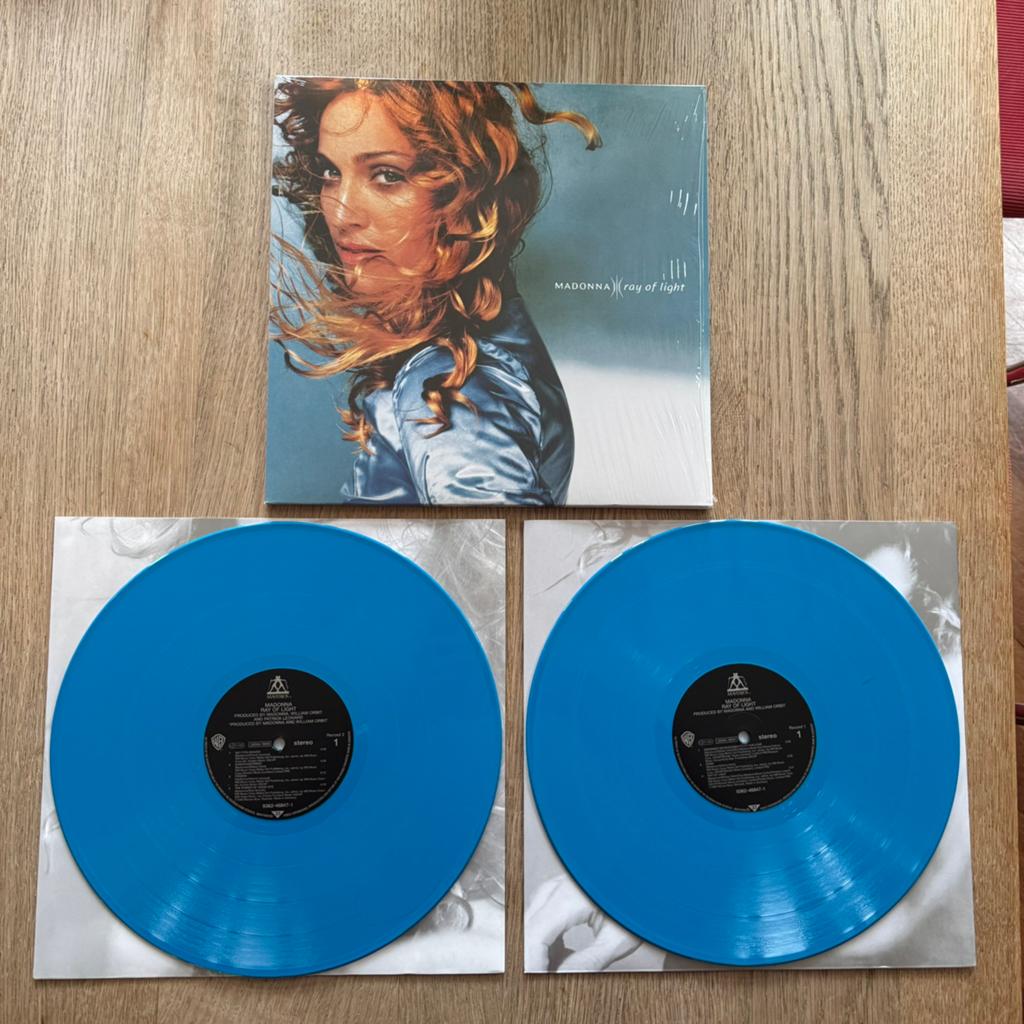 Madonna Ray Of Light 2 LP Limited Edition Blue Vinyl Dance, Ophalen of Verzenden, Zo goed als nieuw, 12 inch