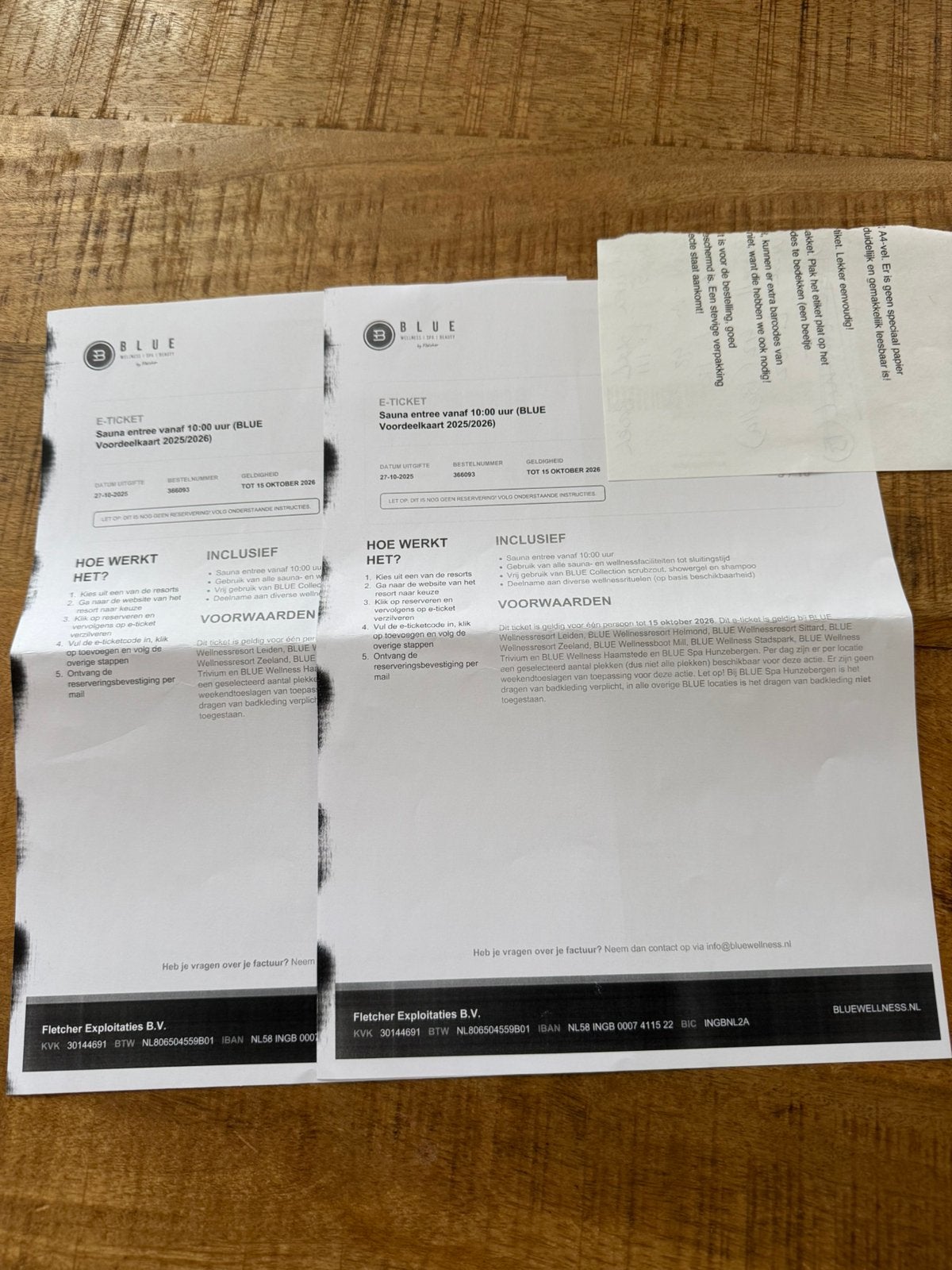 intree tickets sauna, Ophalen of Verzenden, Nieuw, Complete sauna