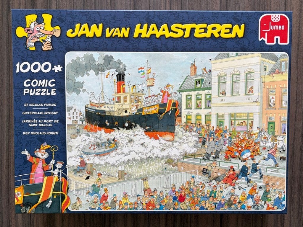 Jan van Haasteren: Sinterklaas intocht - 1000 stukjes, Hobby en Vrije tijd, Denksport en Puzzels, Ophalen of Verzenden, 500 t/m 1500 stukjes