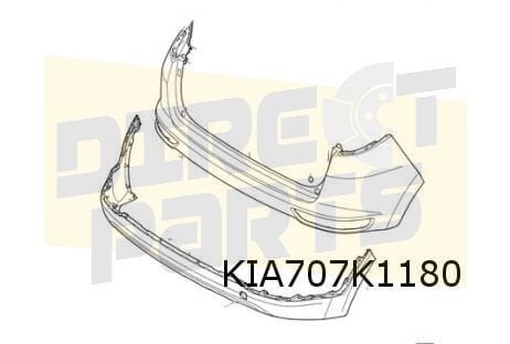 Kia Sportage (1/16-10/18) (achterbumper Onder) (Zwart) Origi