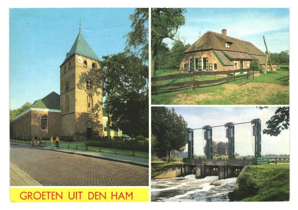 984183 Den Ham 80+ Ov zegel dr W Drees 100ste geboortedag, Ophalen of Verzenden, 1980 tot heden, Gelopen, Overijssel