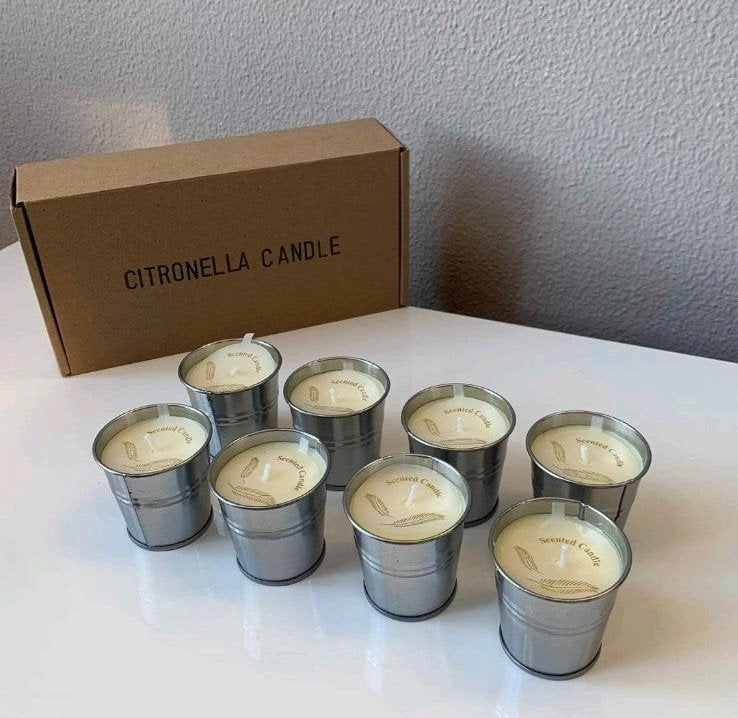 Grote partij nieuwe Smella citronellakaarsen, Ophalen, Nieuw
