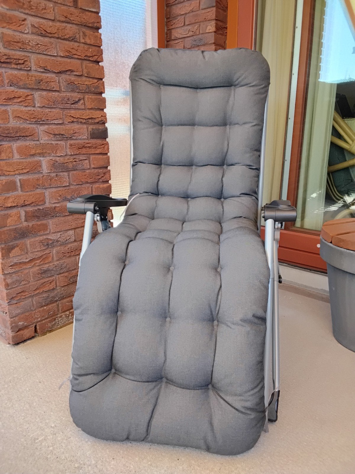 RELAXSTOEL/ TUIN/TERRAS/BAĹKON.Inlapbaar., Ophalen, Zo goed als nieuw