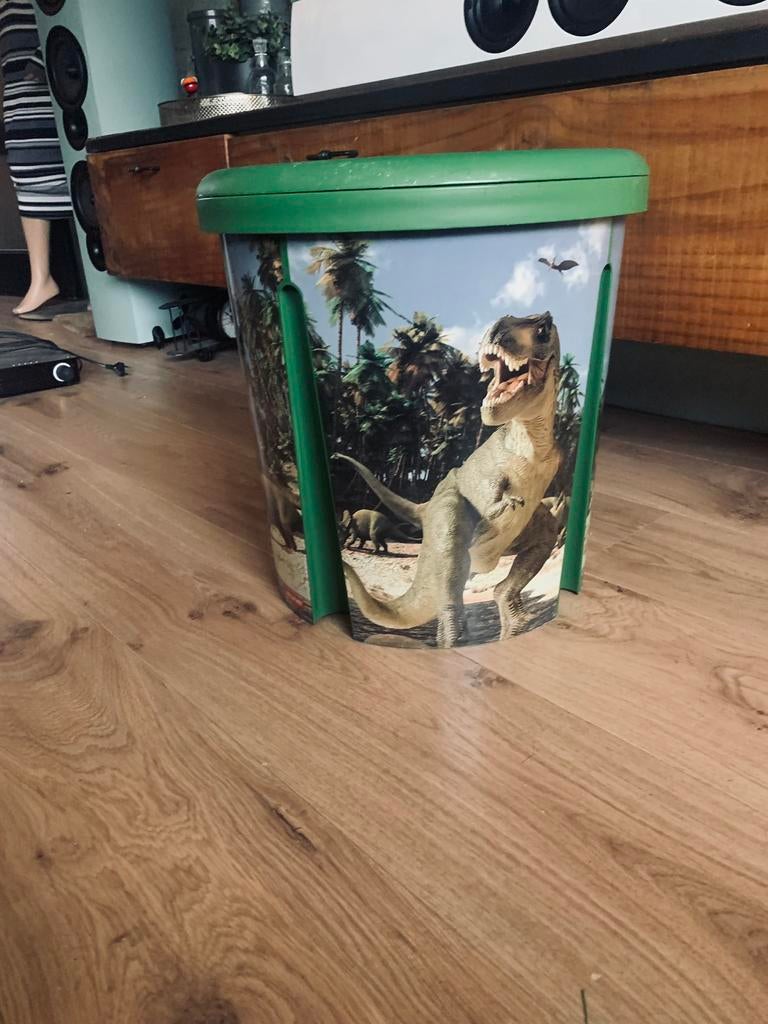Curver opberg ton dinosaurus, Ophalen of Verzenden, Gebruikt