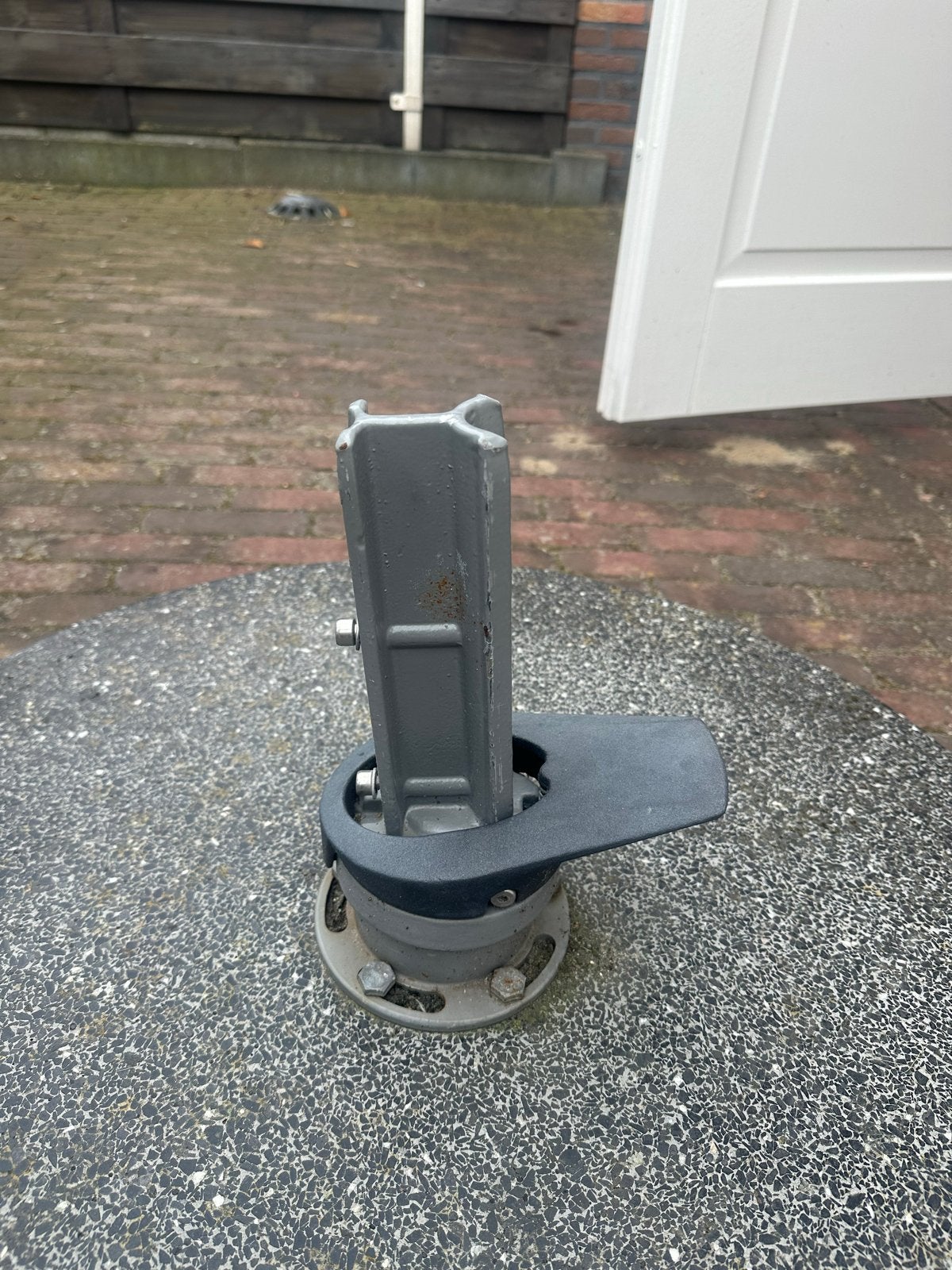 Glatz granieten voet, Tuin en Terras, Parasols, Gebruikt, Kantelbaar, Ophalen of Verzenden, Zweefparasol
