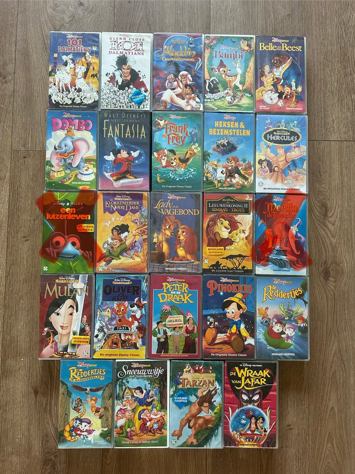 Grote collectie Disney VHS-banden - Klassieke films, Gebruikt, Alle leeftijden, Kinderfilm, VHS