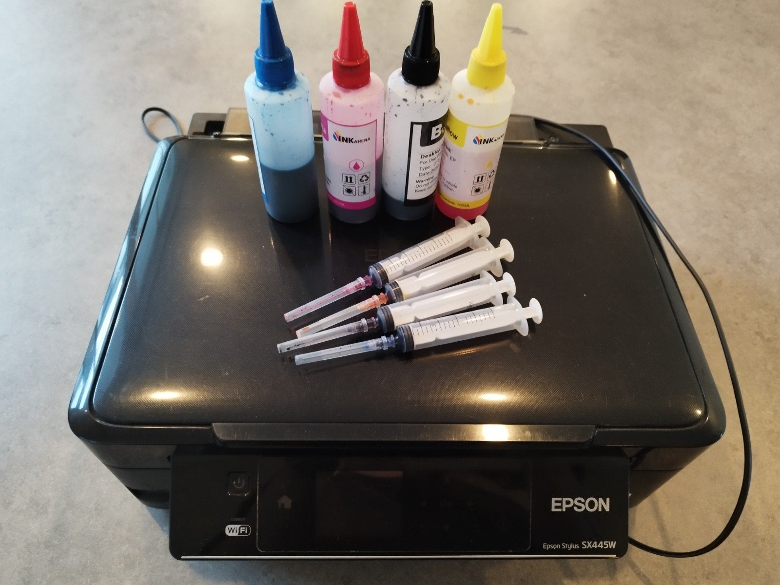 Epson Stylus SX445W All-in-One Printer met extra inkt, Computers en Software, Gebruikt, All-in-one, Draadloos, Ophalen of Verzenden