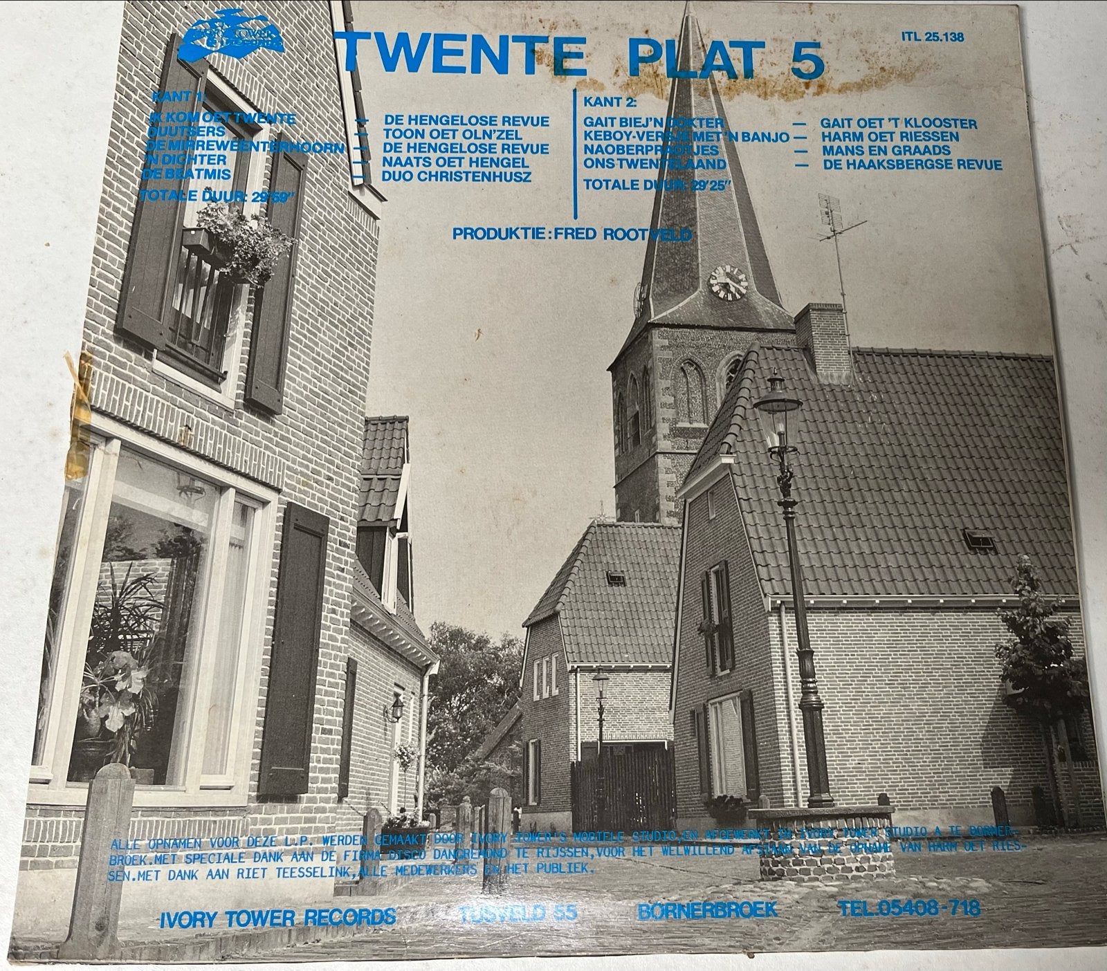 Twentse Plat LP's - Humor en Muziek uit Twente, Gebruikt, Ophalen of Verzenden, 1970 - 1979, 12 inch