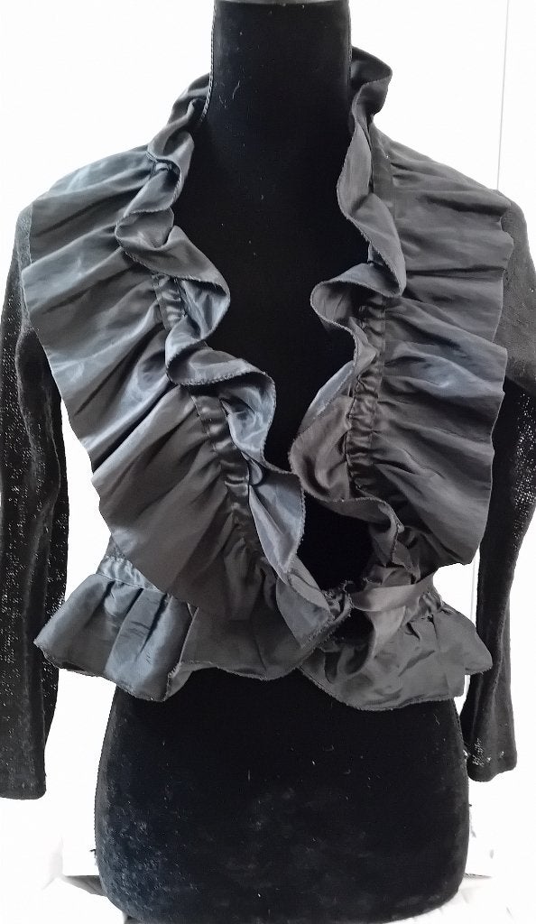 Vest,maat 38/40,top,vestje,dames,zwart,truitje,vintage,chic, Maat 38/40 (M), Verzenden, Zwart, Zo goed als nieuw