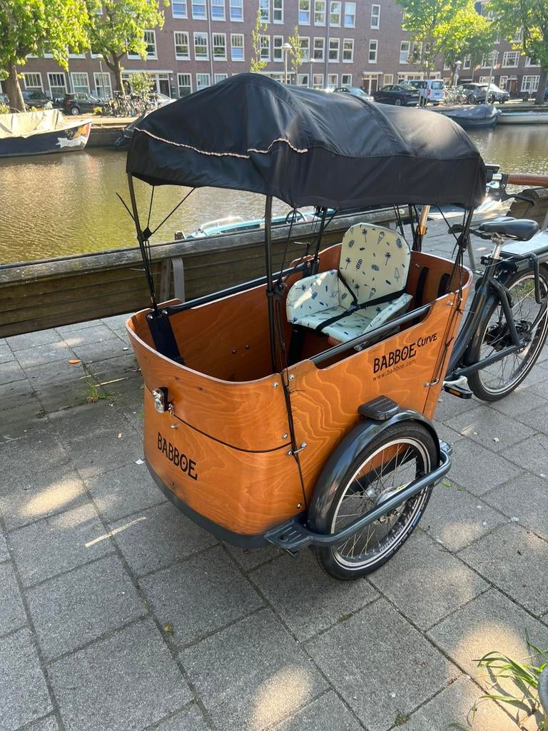 Elektrische big babboe curve, Huif, Zo goed als nieuw, 2 kinderen, Ophalen