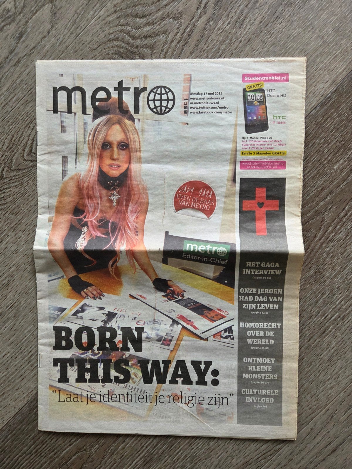 Lady Gaga, Metro, hoofdredacteur, Boeken, Ophalen of Verzenden, Gelezen, Muziek, Film of Tv