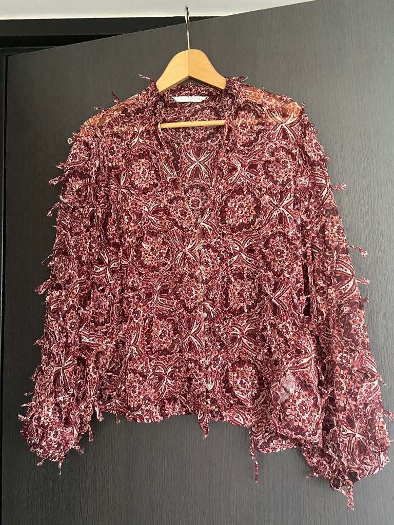 Blouse Zara maat L ZGAN, Ophalen of Verzenden, Zo goed als nieuw, Maat 42/44 (L)