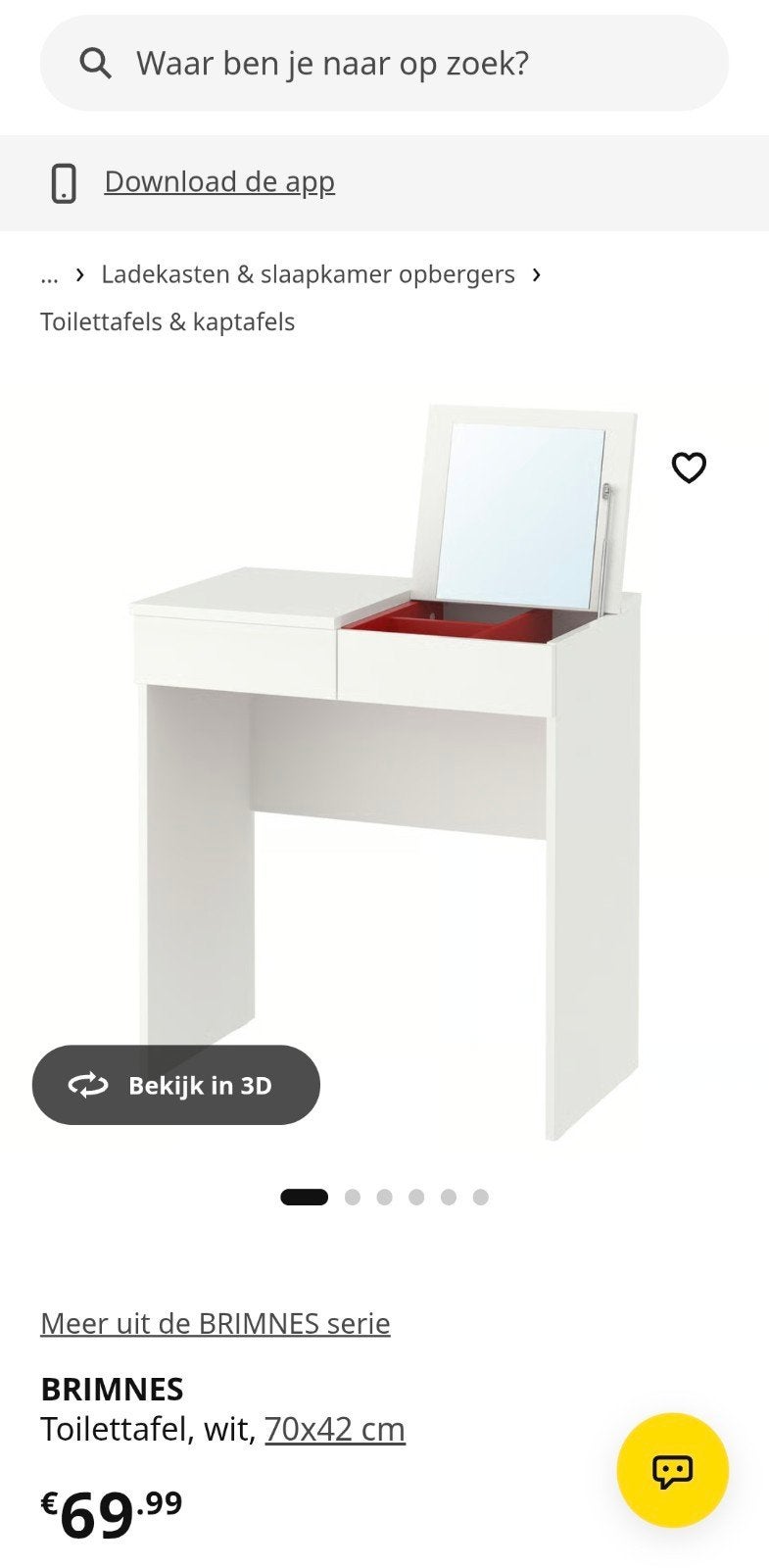 kaptafel, Ophalen, Nieuw, 50 tot 100 cm, Minder dan 100 cm