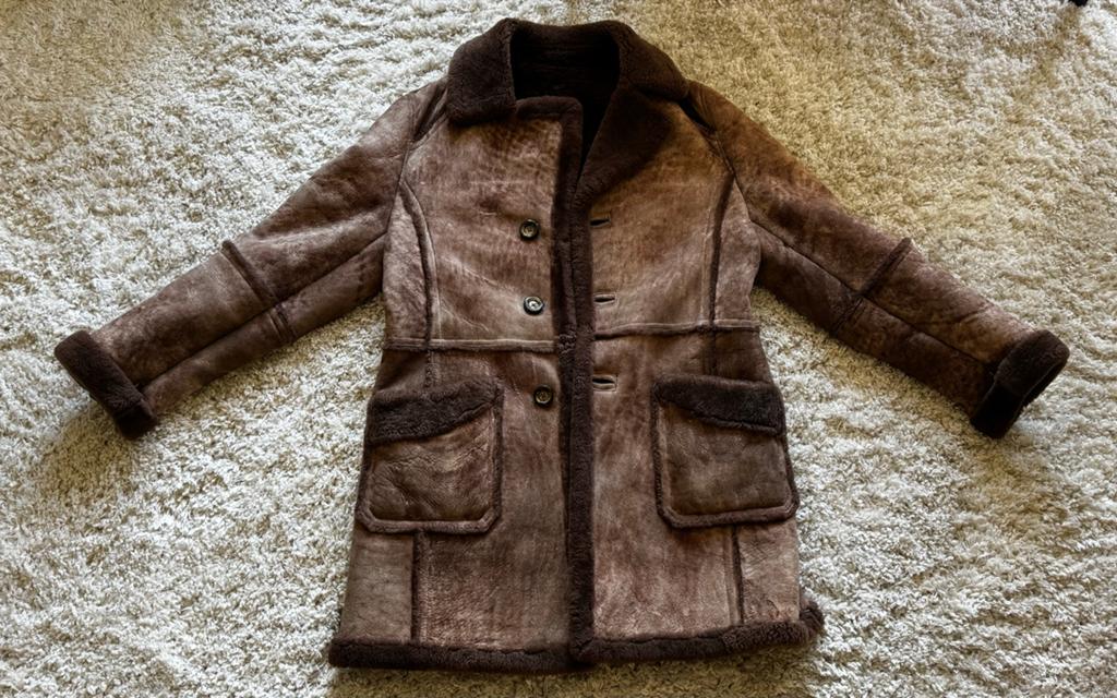 Portobello Fashions Lamsvacht Jas Maat L, Ophalen of Verzenden, Gedragen, Maat 52/54 (L), Bruin