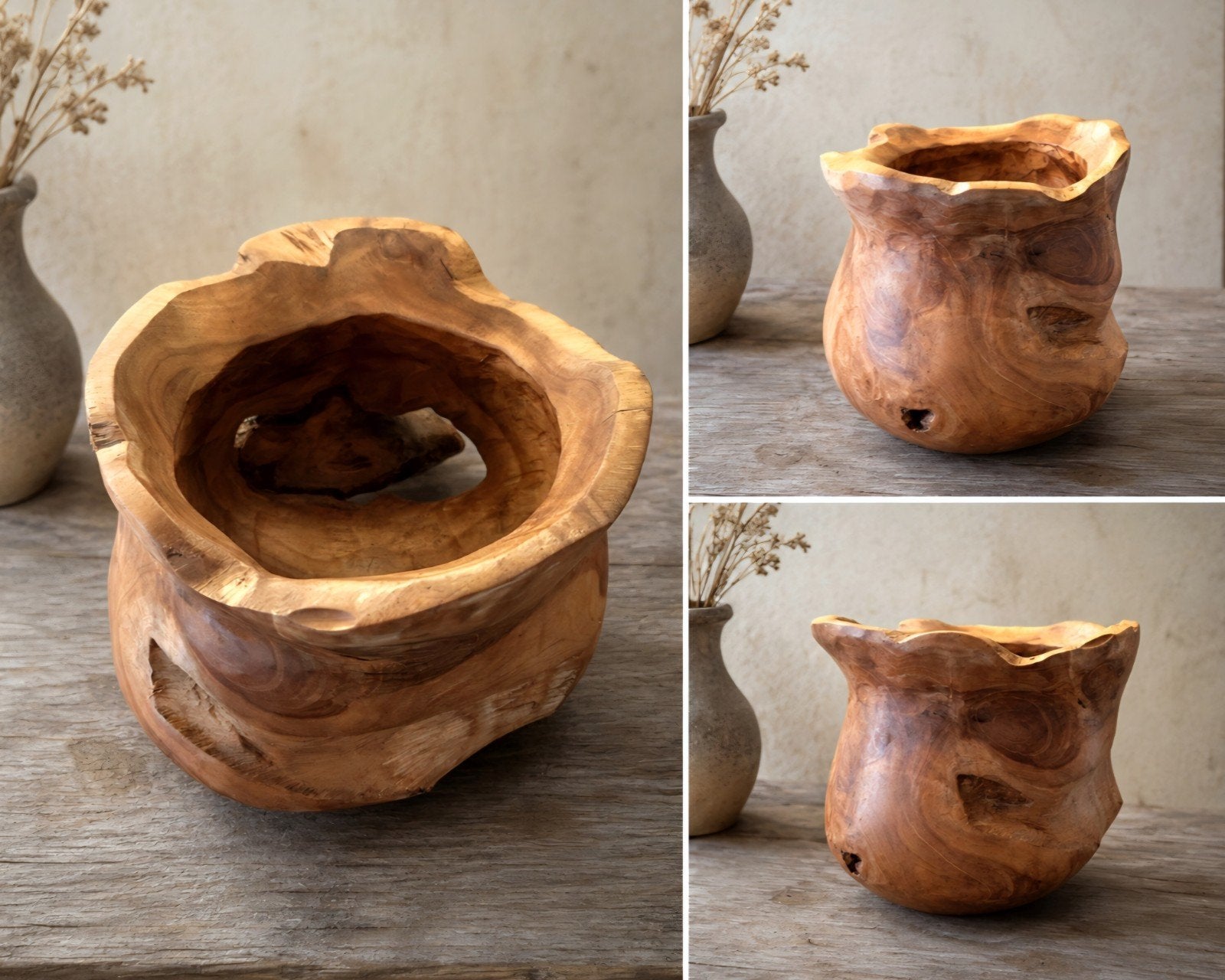 Teak houten Bloempot / decoratie stuk

25 x 28 x 28cm

uniek, Rond, Pot of Kruik, Ophalen of Verzenden, Zo goed als nieuw