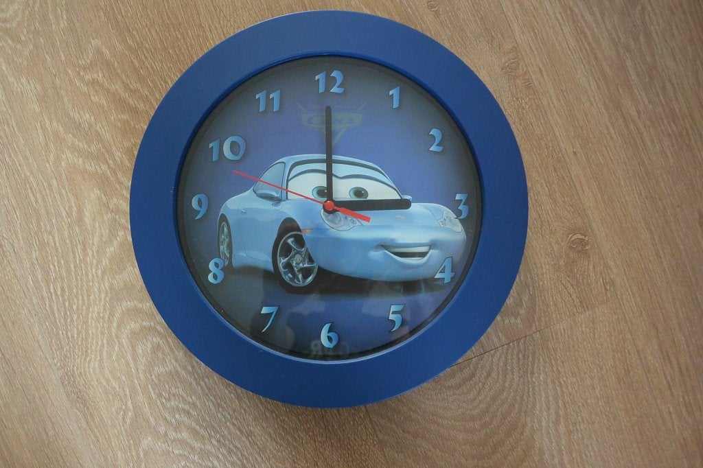 Cars wand klok kinderklok, Ophalen of Verzenden, Zo goed als nieuw, Draadloos, Disney