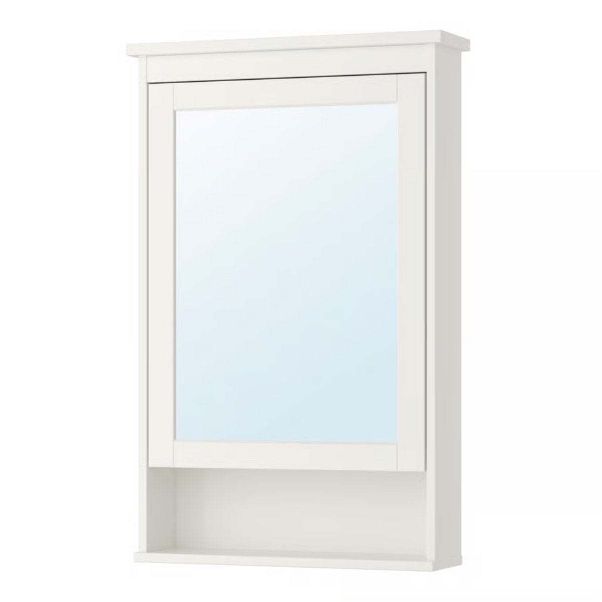 IKEA Hemnes Spiegelkast met elektra en glazen plankjes, Huis en Inrichting, Ophalen, Spiegelkast, 50 tot 100 cm, Zo goed als nieuw