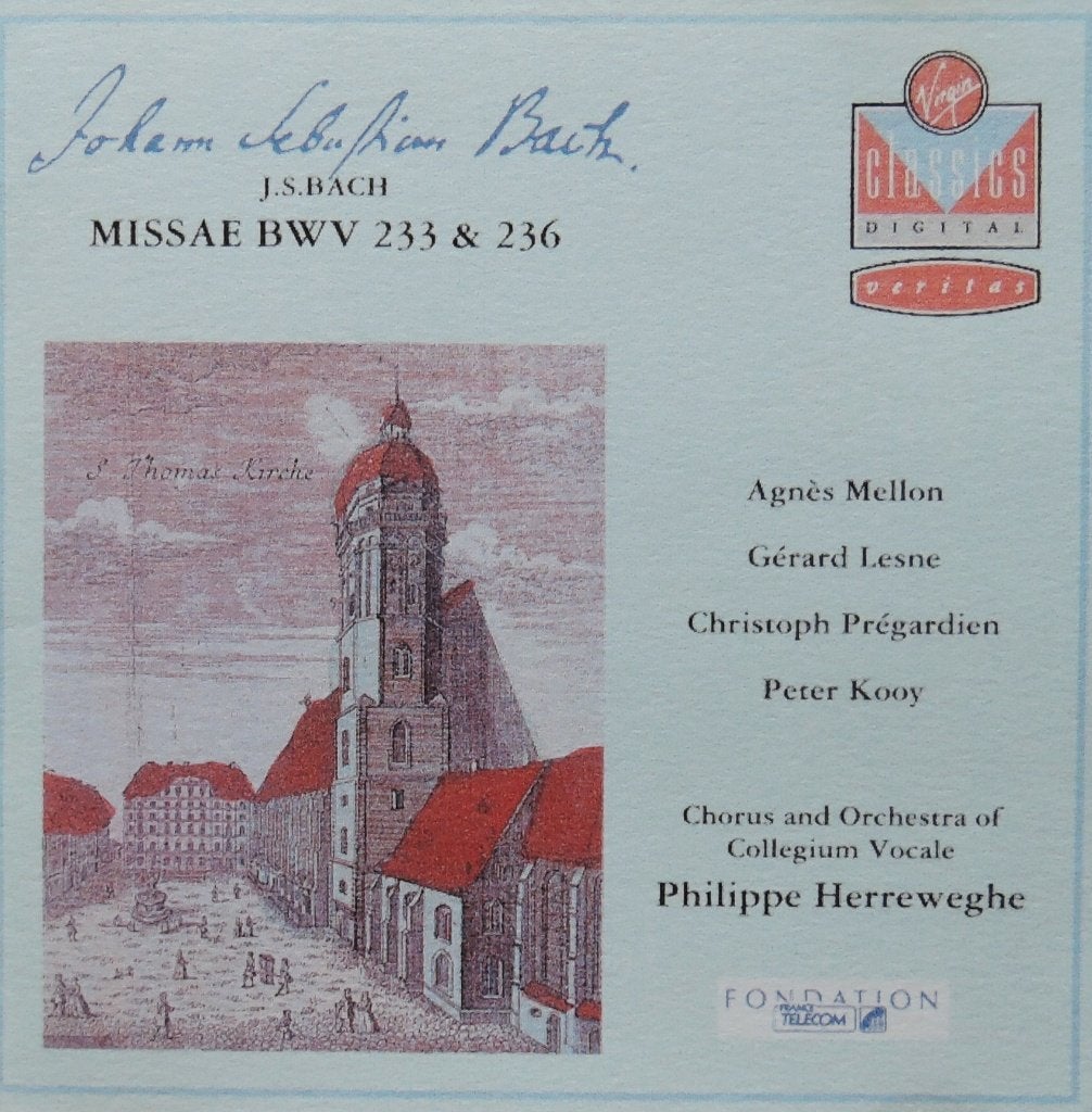 Missae BWV 233 & 236 / Bach - Collegium Vocale / Herreweghe, Ophalen of Verzenden, Zo goed als nieuw, Orkest of Ballet, Barok