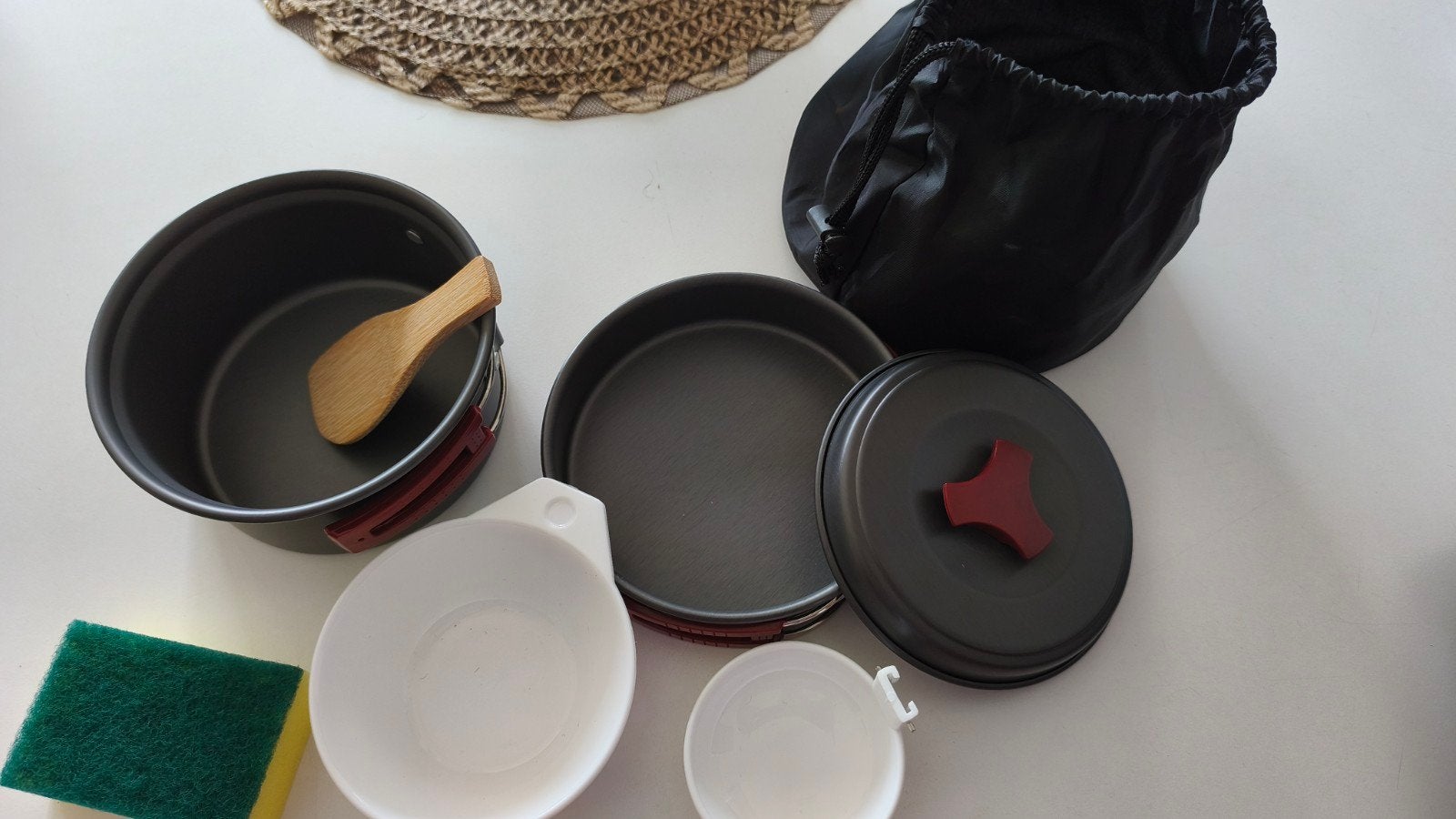 Camping kookset, jerrycan en stroomkabels, Ophalen, Gebruikt