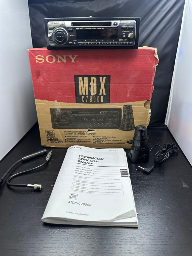 Sony MDX-C7900R MiniDisc Autoradio - Compleet & Zeldzaam, Ophalen of Verzenden, H, X, S