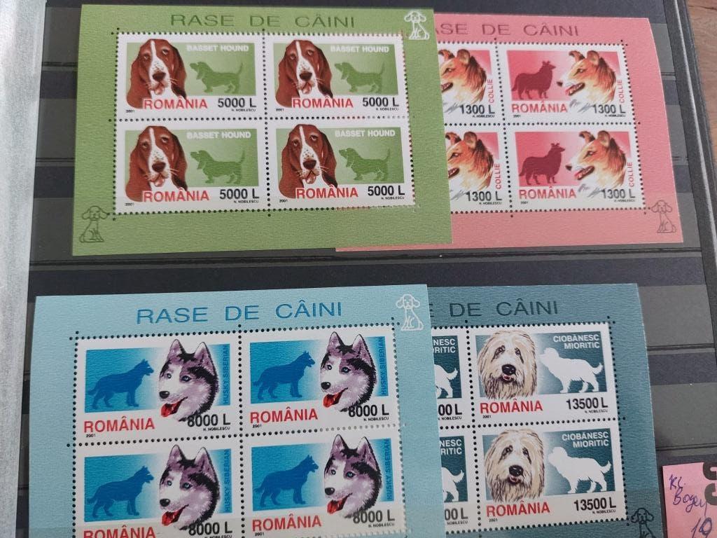 Honden blokken  Roemenie, Verzenden, Postfris, Dier of Natuur