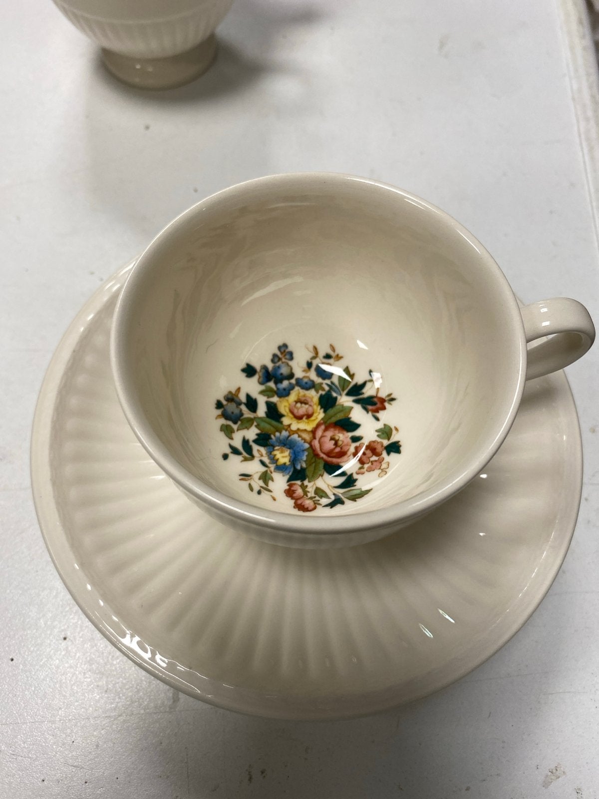 Wedgwood Conway theekopjes en schotels (set van 3), Ophalen of Verzenden