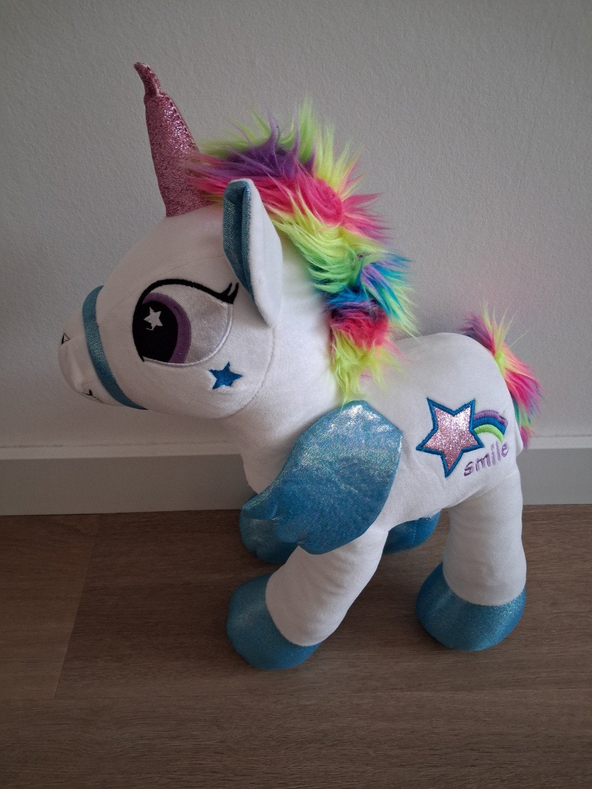 Knuffel eenhoorn wit regenboog unicorn Smile Paws L510, Kinderen en Baby's, Speelgoed | Knuffels en Pluche, Ophalen of Verzenden