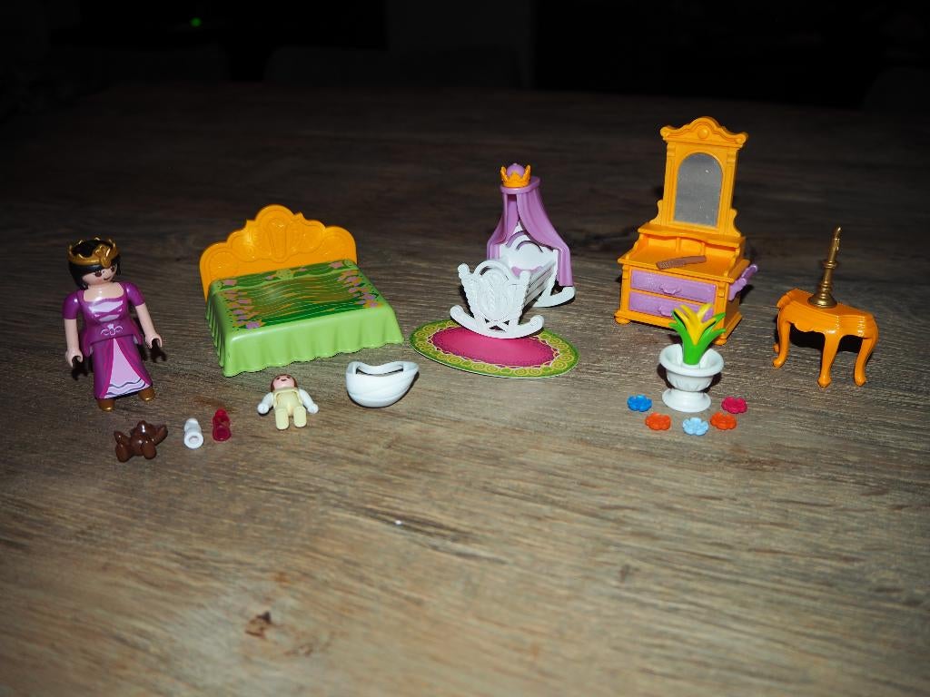 Playmobil 5146 Koninklijke slaapkamer met wieg, Ophalen of Verzenden, Zo goed als nieuw, Complete set