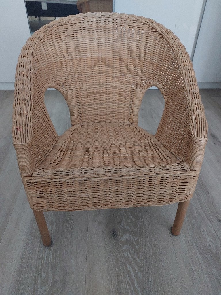 Rieten Ikea kinderstoel, Kinderen en Baby's, Kinderstoelen, Ophalen, Gebruikt, Overige typen