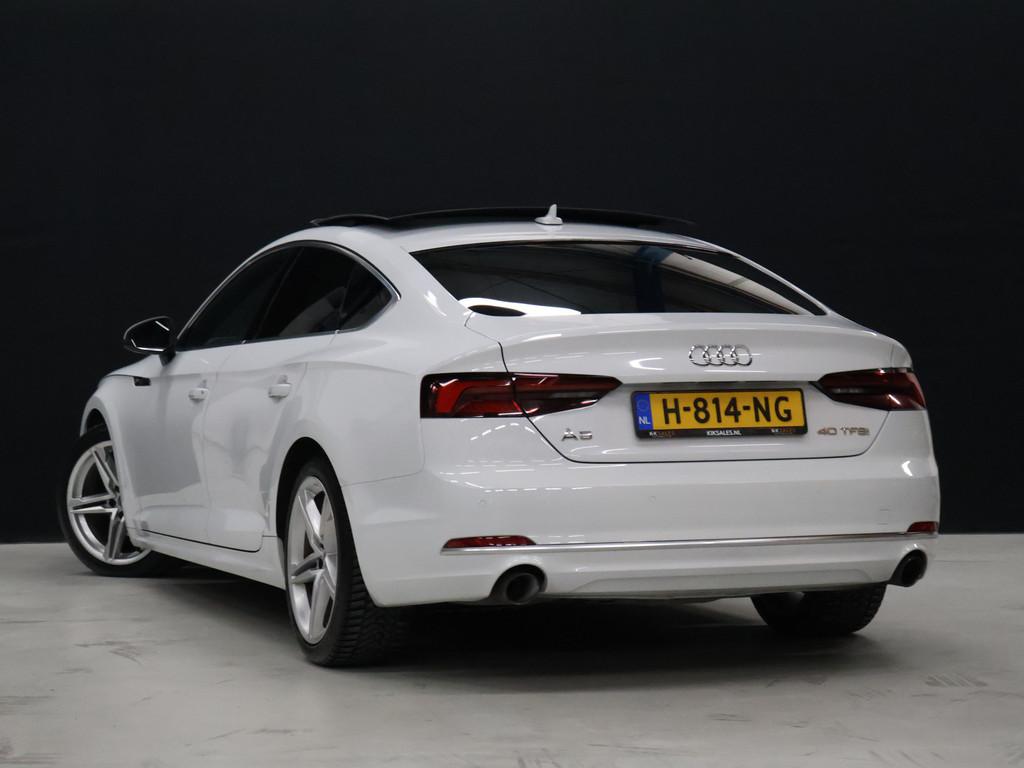 Audi A5 Sportback 40 TFSI S Line Sport [SCHUIFKANTELDAK, STU, Gebruikt, 4 cilinders, Wit, Bedrijf