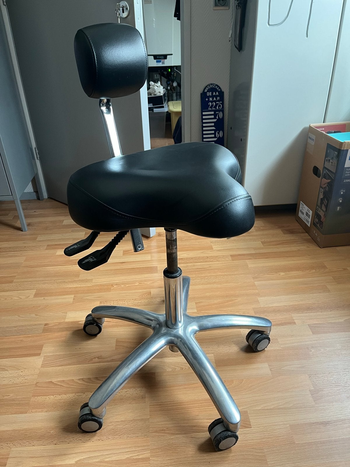 Ergonomische Zadelkruk / Bureaustoel - Zwart, Ophalen, Gebruikt, Zwart, Bureaustoel