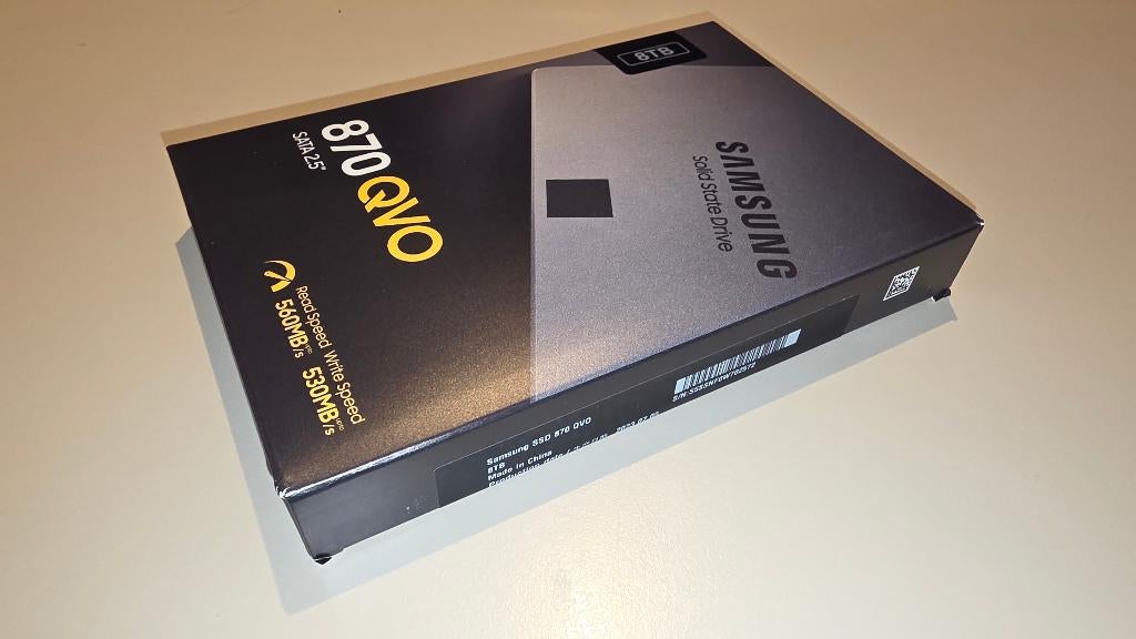 Samsung 870 QVO 8TB sealed in ongeopende verpakking, Intern, 8TB, Ophalen of Verzenden, Desktop