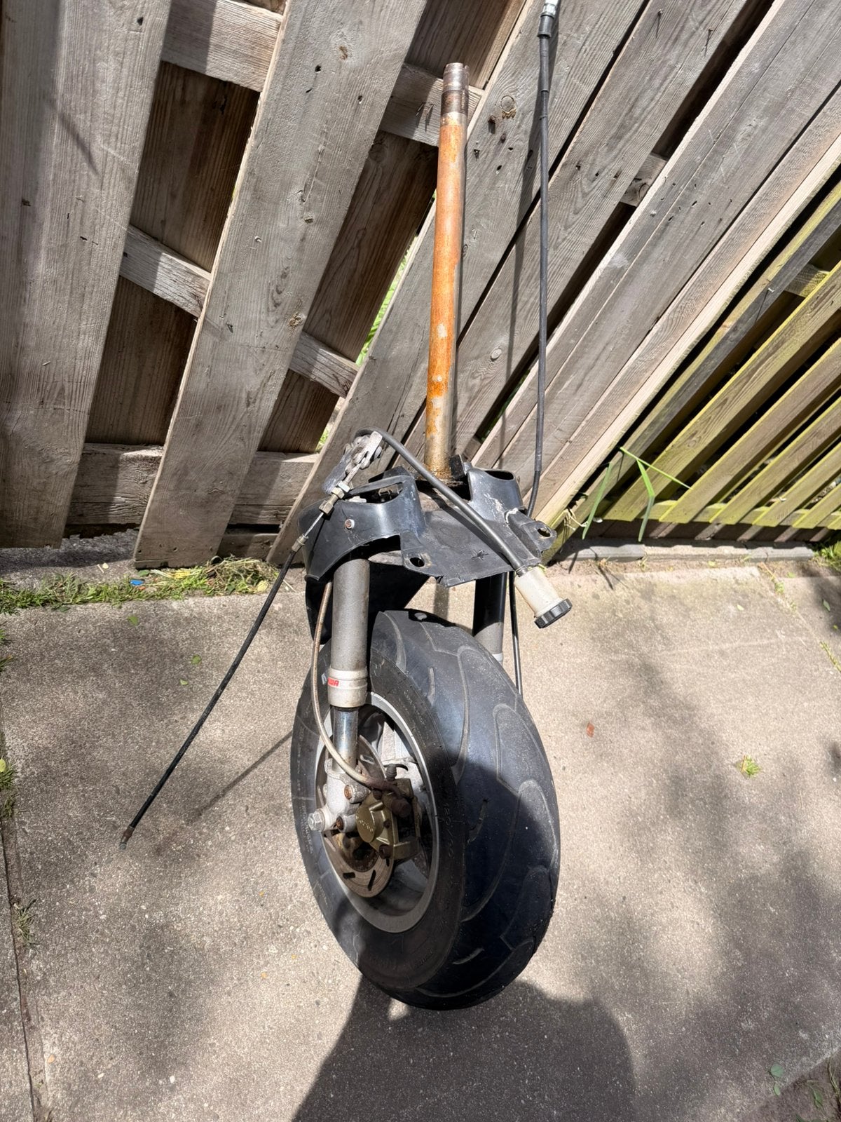 Piaggio Typhoon Voorvork Compleet - inc velg band en rem, Fietsen en Brommers, Ophalen of Verzenden, Overige typen, Piaggio