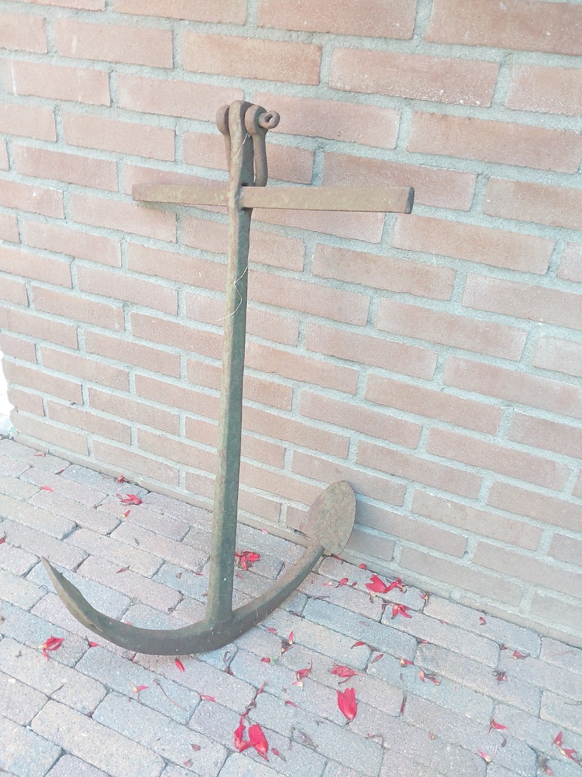 Decoratief anker, gietijzer, vintage 80 50, Ophalen
