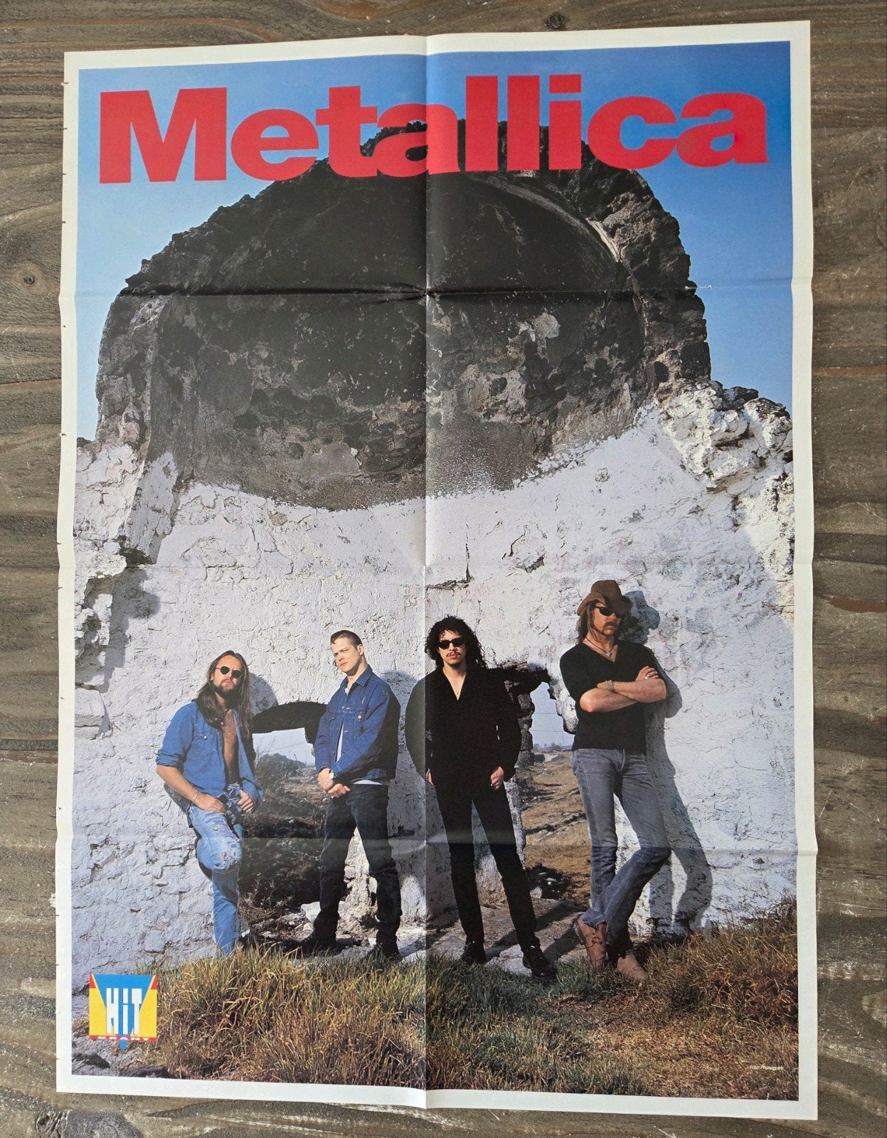 Jaren '90 Metallica Poster, Verzamelen, Posters, Rechthoekig Staand, Ophalen of Verzenden, Zo goed als nieuw, A1 t/m A3