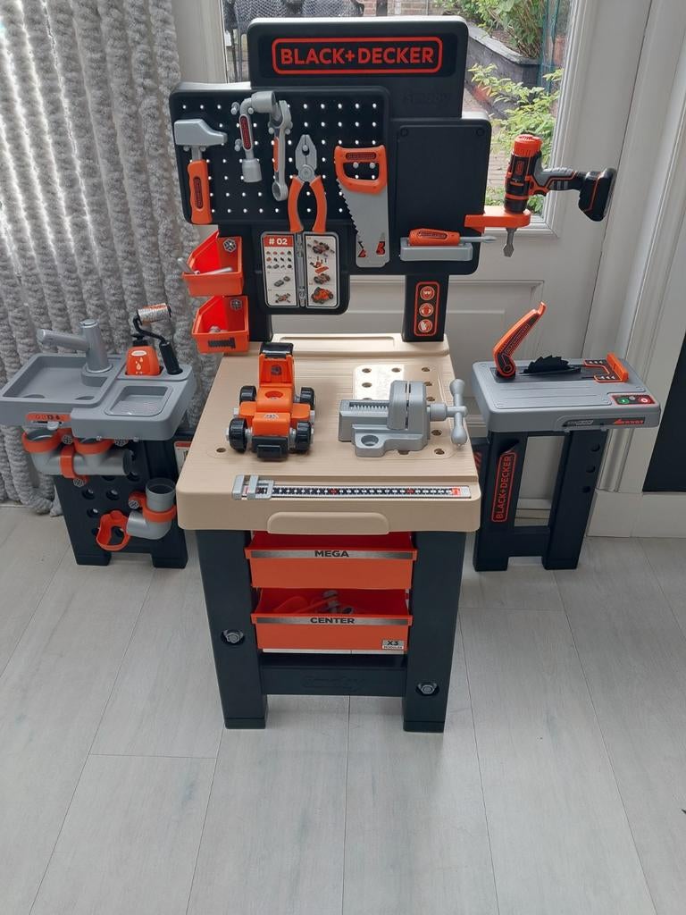 Moby Black & Decker werkbank speelgoed (mega center), Ophalen, Jongen of Meisje