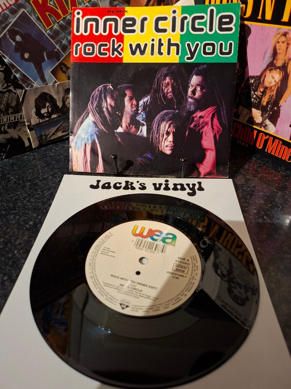 Inner Circle - Rock With You (Remix Edit) 7 inch vinyl 1992, Overige genres, 7 inch, Ophalen of Verzenden, Zo goed als nieuw