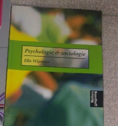 Psychologie en sociologie,  Ella Wijsman, Ophalen of Verzenden, Alpha, Zo goed als nieuw, HBO