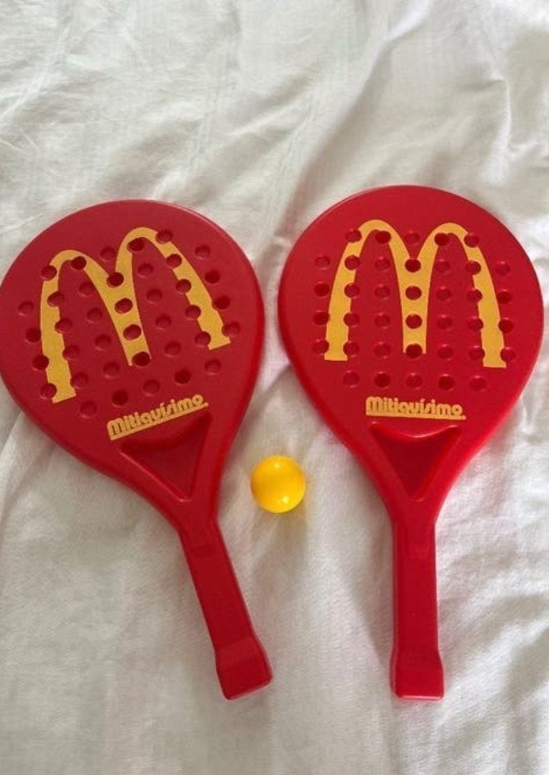 Mac donalds paddel rackets met bal echt heel gaaf NIEUW, Ophalen of Verzenden, Nieuw, Gebruiksvoorwerp