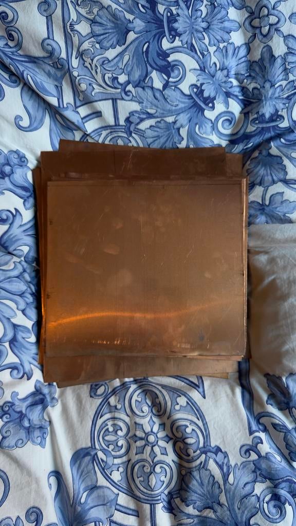 5kg Koperen Platen, Doe-het-zelf en Verbouw, Metalen, Ophalen, Gebruikt, Koper of Messing