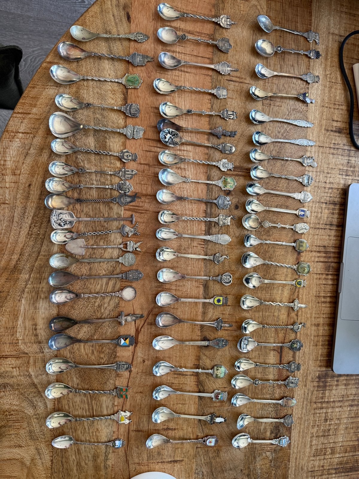 Verzameling van 60+ decoratieve lepeltjes, Antiek en Kunst, Ophalen