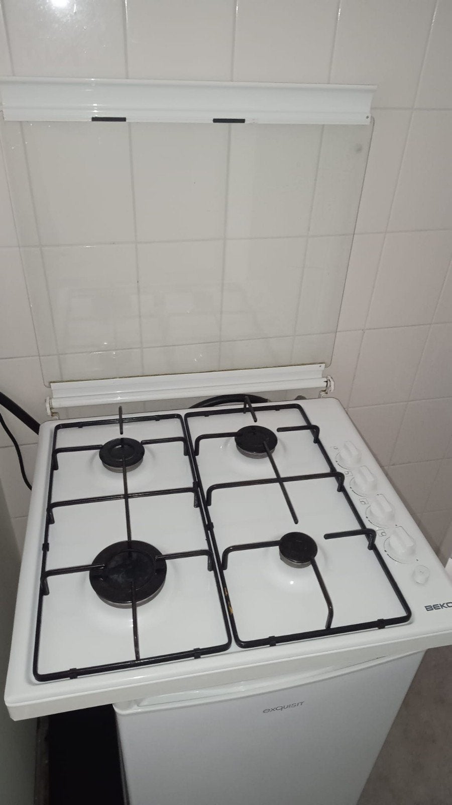 kookplaat op gas, Ophalen, Minder dan 85 cm, 4 kookzones, Zo goed als nieuw