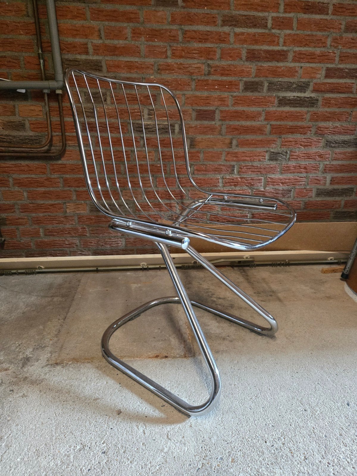 4 Vintage Gastone Rinaldi Space age 70s jaren 70 stoelen, Ophalen, Gebruikt, Overige kleuren, Vier