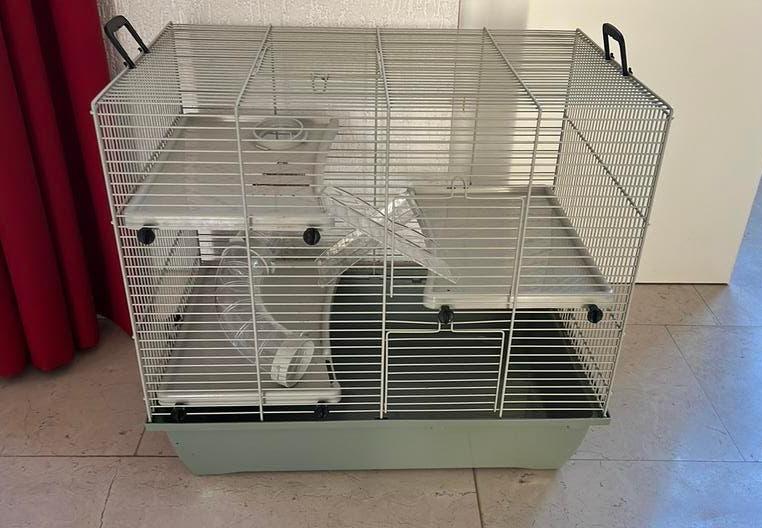 Zeer nette hamsterkooi, Ophalen of Verzenden, Zo goed als nieuw, Loopwiel of Rad