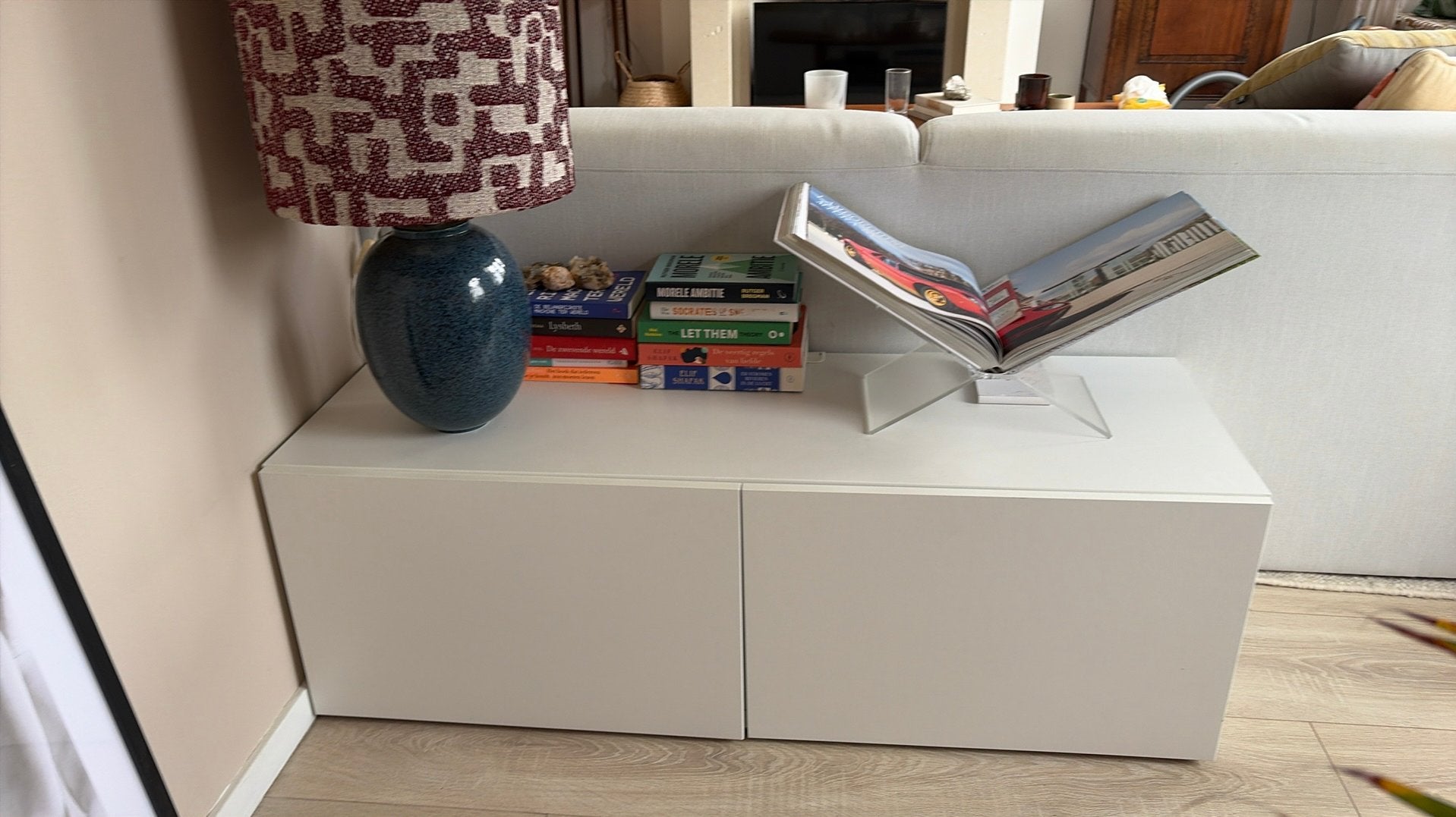 TV meubel/wandkast, Ophalen, Zo goed als nieuw, Minder dan 150 cm, Minder dan 100 cm