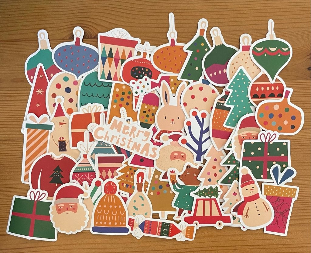 Winter, kerst stickers, Verzenden, Nieuw, Meerdere stickers