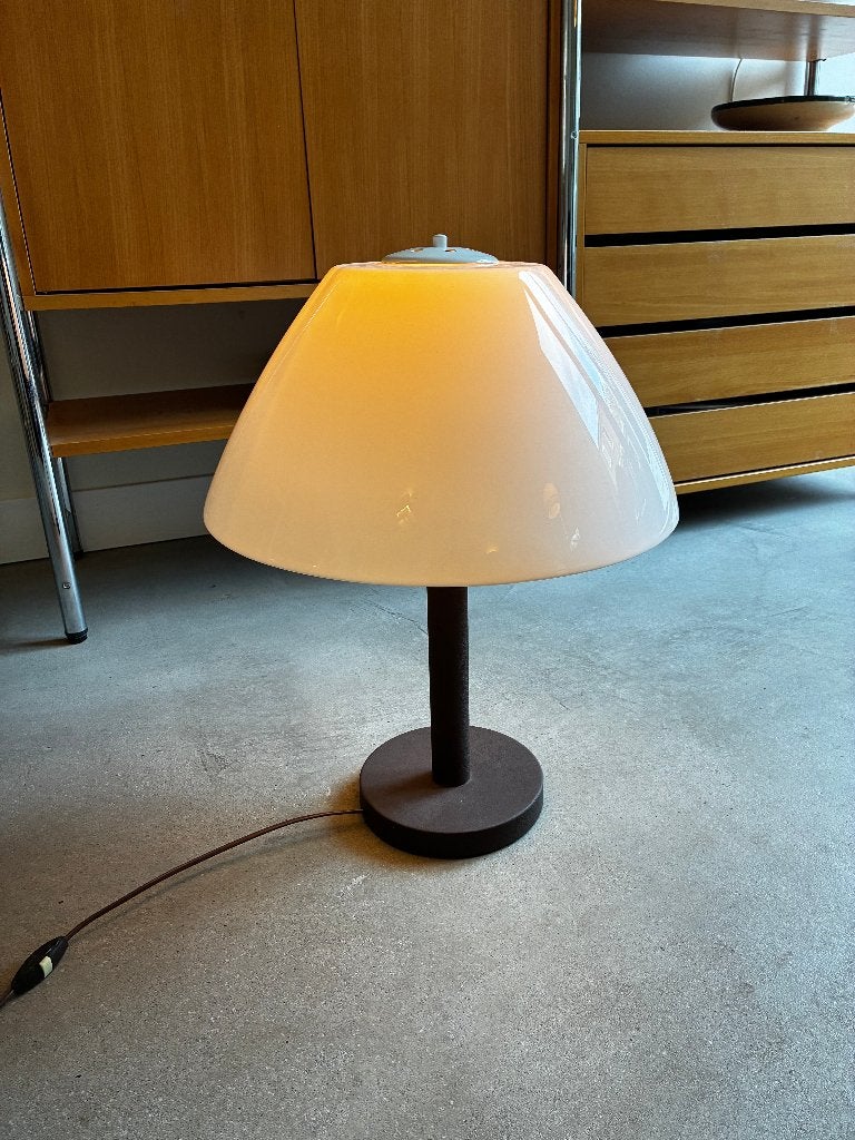 Vintage Mushroom tafellamp – Mid-Century / '70 sfeerlamp, Overige merken, Vintage, Wit, Sfeerlamp