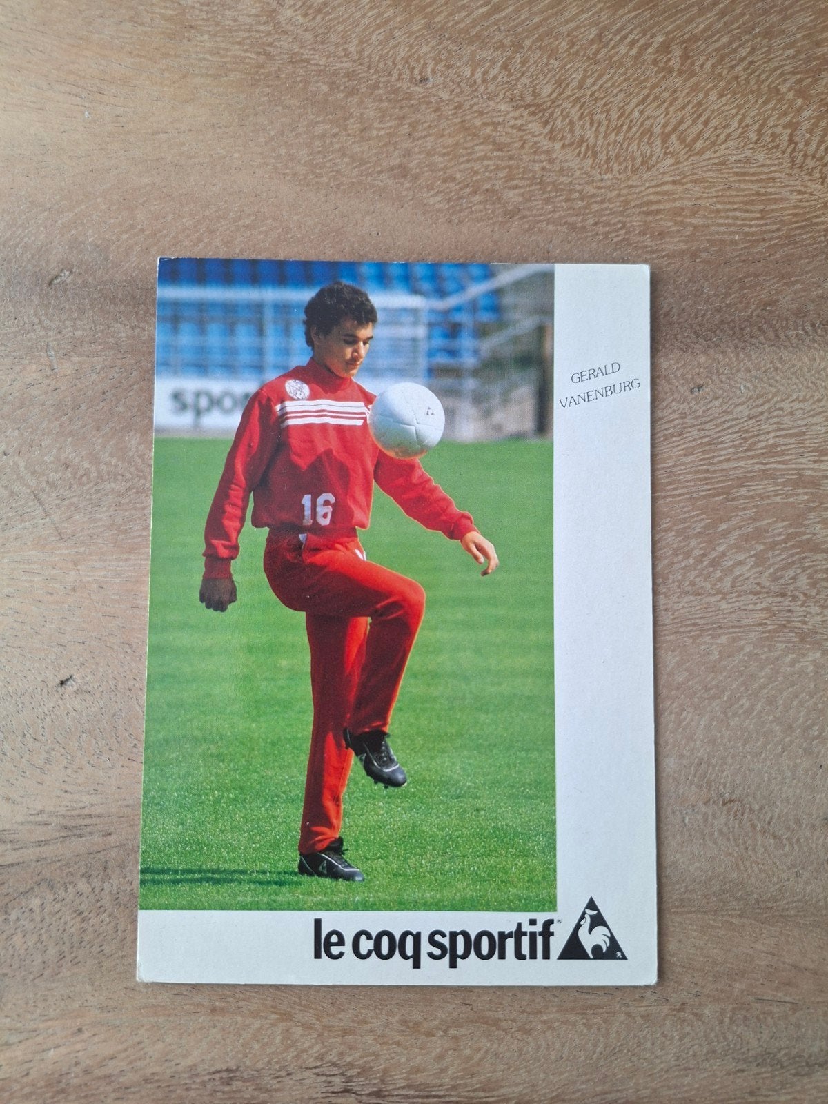 Kaart Gerald Vanenburg (Ajax), Verzamelen, Sportartikelen en Voetbal, Ophalen of Verzenden, Zo goed als nieuw, Ajax, Spelerskaart