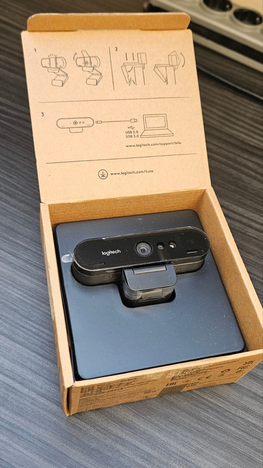 Logitech Brio 4K Ultra HD Webcam - Perfect voor videobellen, Computers en Software, MacOS, Logitech, Nieuw, Ophalen of Verzenden