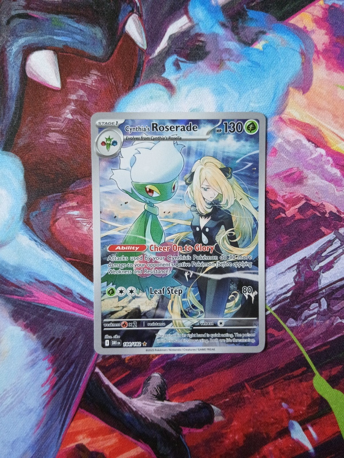 Cynthia's Roserade # 184/182 Pokemon Destined Rivals, Verzenden, Nieuw, Losse kaart, Foil